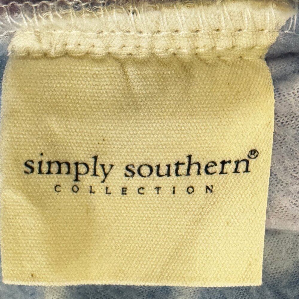 Simply Southern Collection Blue & Pink Tie Dye Snap Front Shirt Shacket Size S - Picture 11 of 11